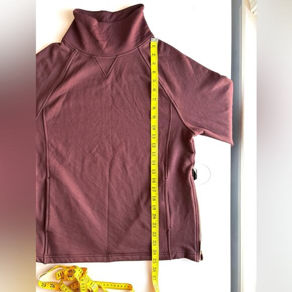 MPG Sweatshirt, Red Brown Mock Turtleneck, Oversized XS, Stitch Fix, NWOT - Picture 7 of 9